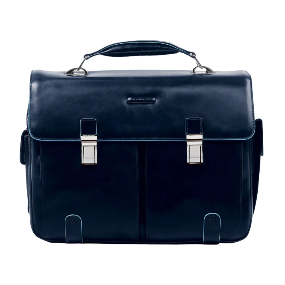 Piquadro Men's Blue Laptop Bags & Cases, One Size, Square Briefcase
