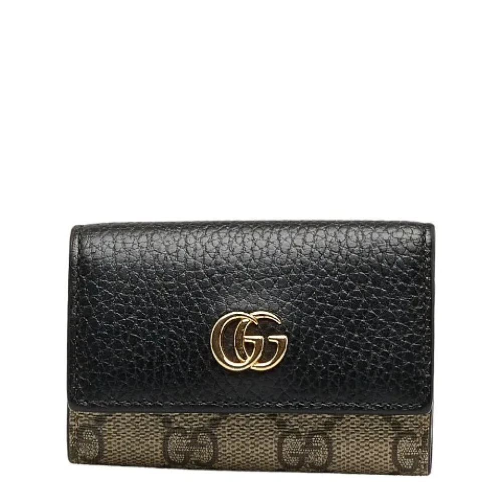 Gucci Vintage Pre-owned Leather home-office Black Dames