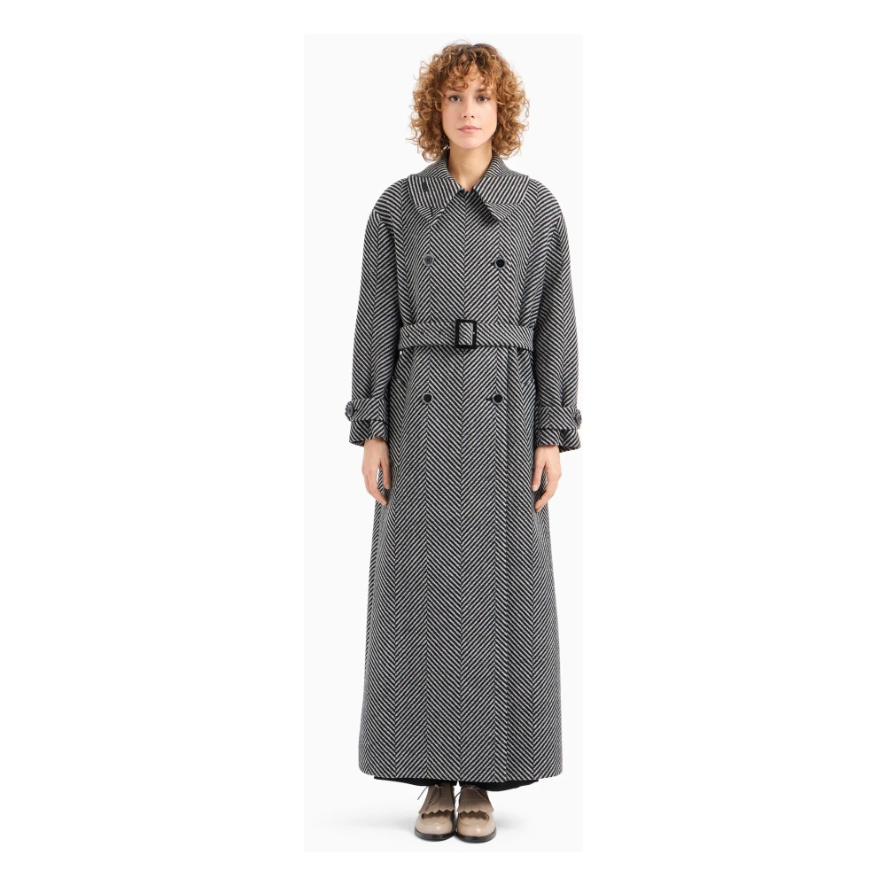 Emporio Armani Grijze Jas in Tas Gray Dames