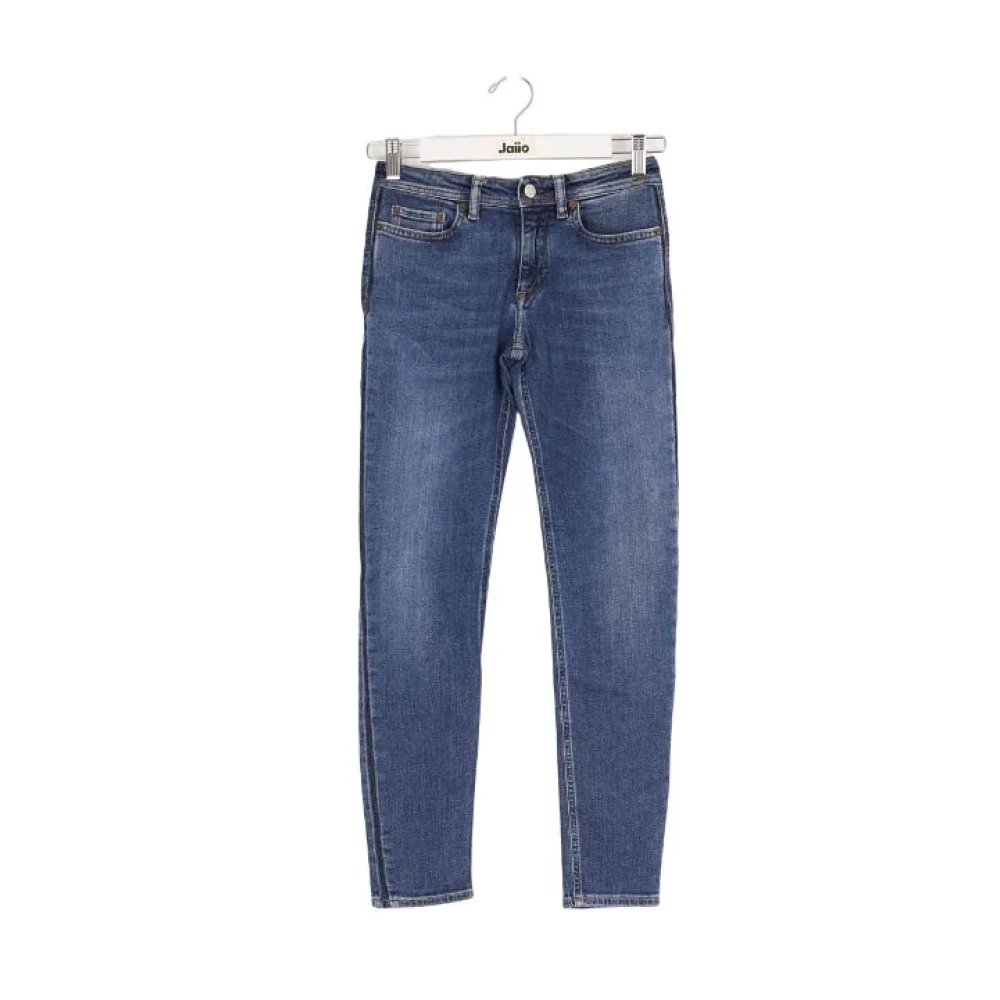 Acne Studios Pre-owned Cotton jeans Blue Dames