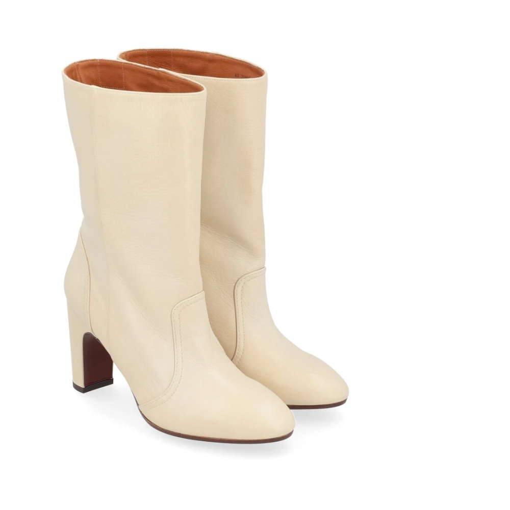 Chie Mihara Ivoorleren Enkellaars Eyta Beige Dames