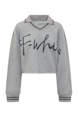 Script Crop Sweatshirt