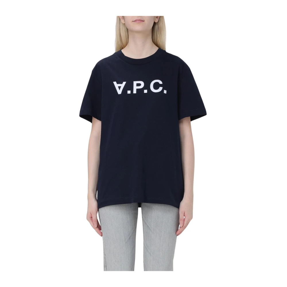 A.p.c. - Tops > T-Shirts - Blue - A.p.c. - Modalova