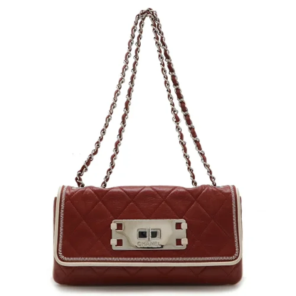 Chanel Vintage Pre-owned Leather chanel-bags Red Dames