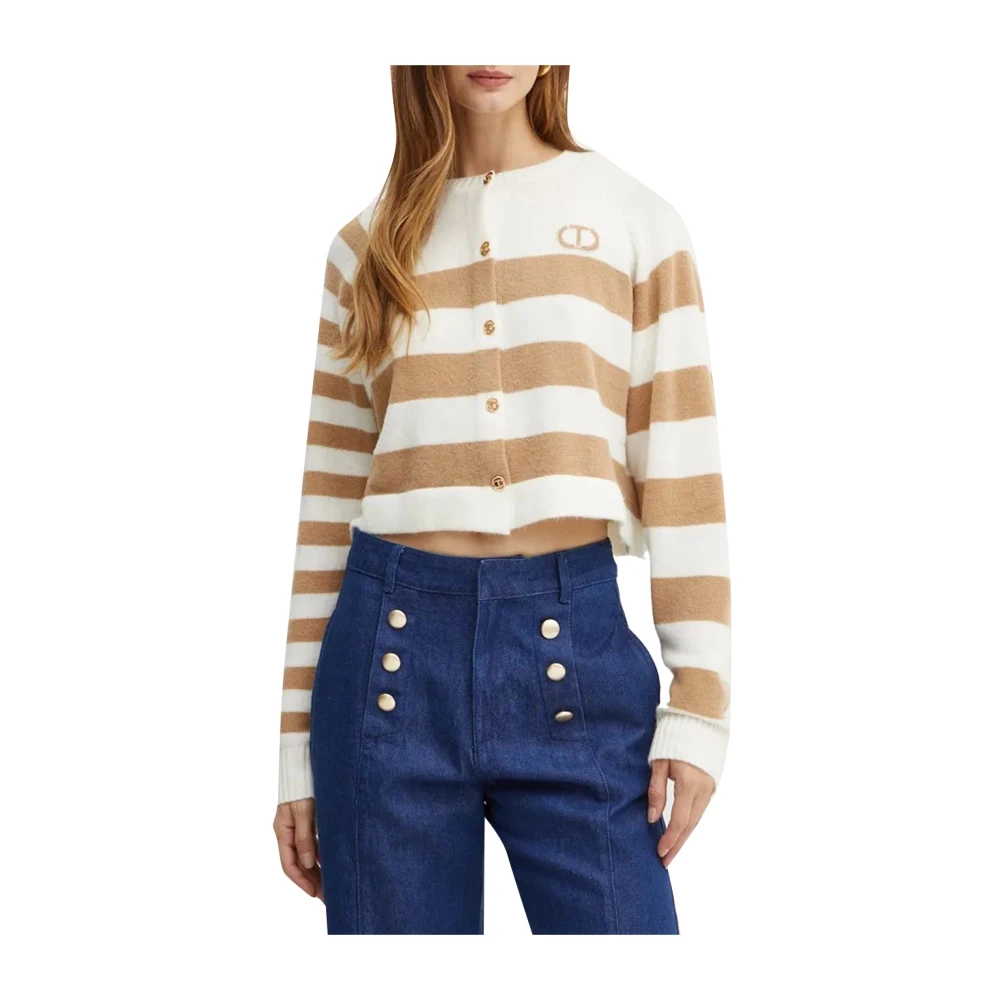 Twinset Cardigan Sweaters in Bic.Neve Sandy Brown Dames
