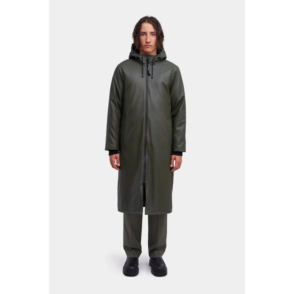Stutterheim Winter Regenjas Lange Jas Green Heren
