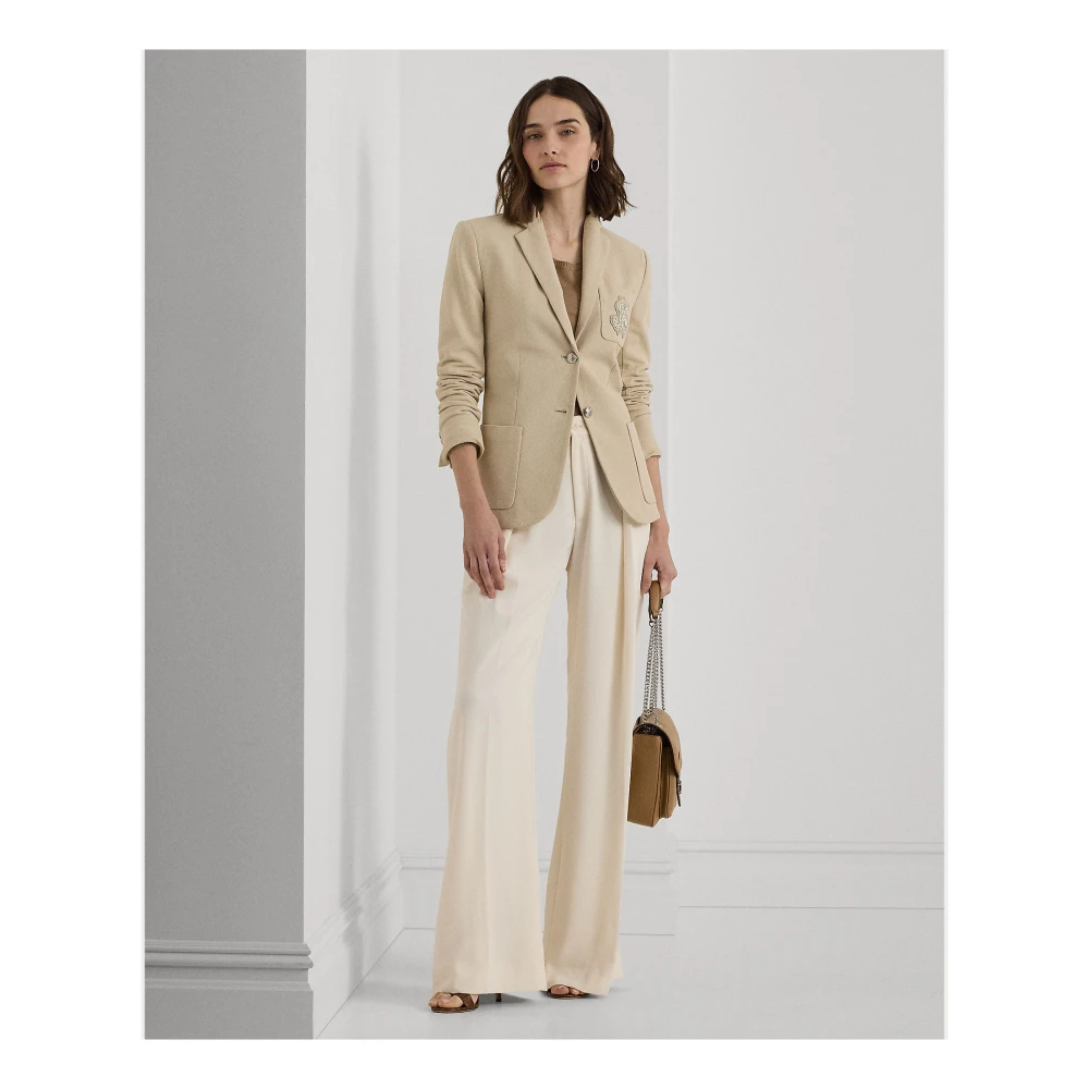 Ralph Lauren Beige Anfisa Gevoerd Jas Blazer Beige Dames