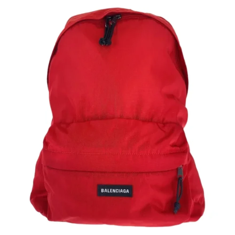 Balenciaga Vintage Pre-owned Canvas backpacks Red Dames