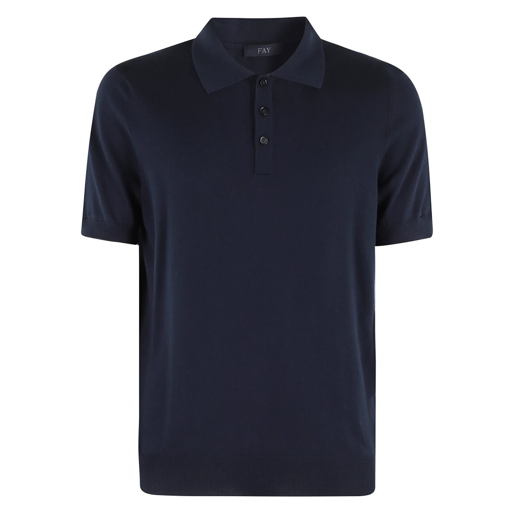 Fay - Tops > Polo Shirts - Blue - Fay - Modalova