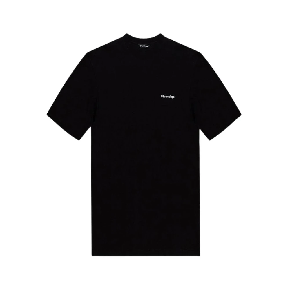 Balenciaga Vintage Zwart T-Shirt met Logo Black Heren