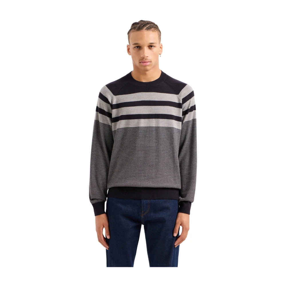 Armani Exchange Basis Trui Blue Heren