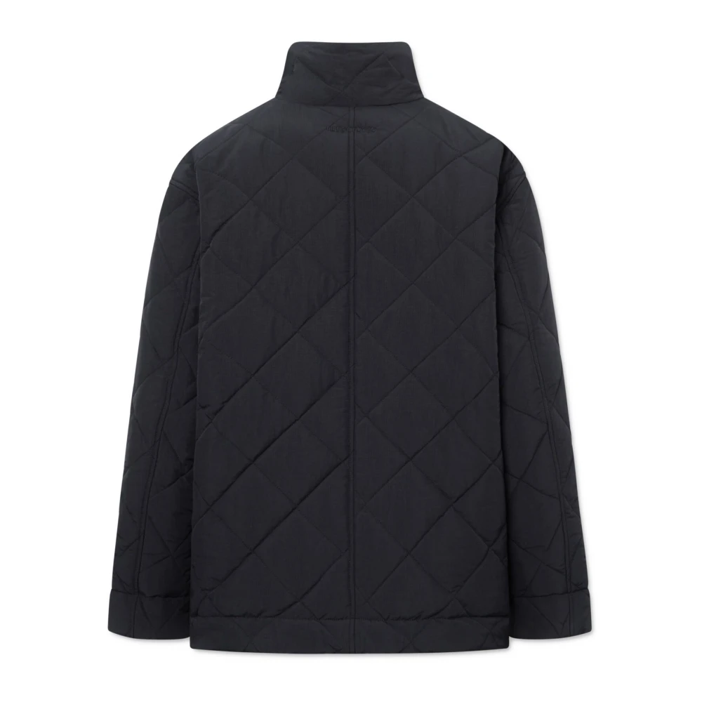 Rue De Tokyo Gewatteerde Tech Jas in Zwart Nylon Blue Dames