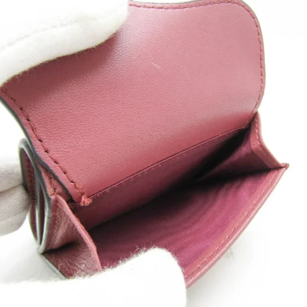 Dior Vintage Pre-owned Leather wallets Pink Dames