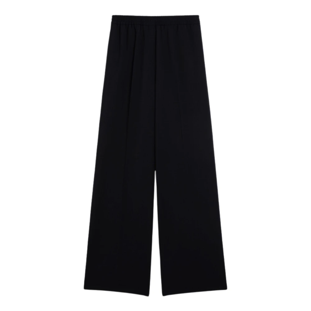 Max Mara Weekend Zwarte broek met rechte pijpen Black Dames