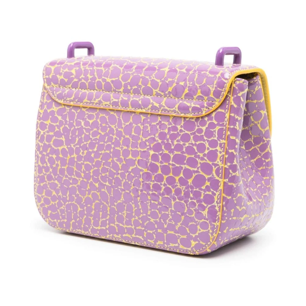 Vivienne Westwood Paarse Leren Schoudertas Multicolor Dames