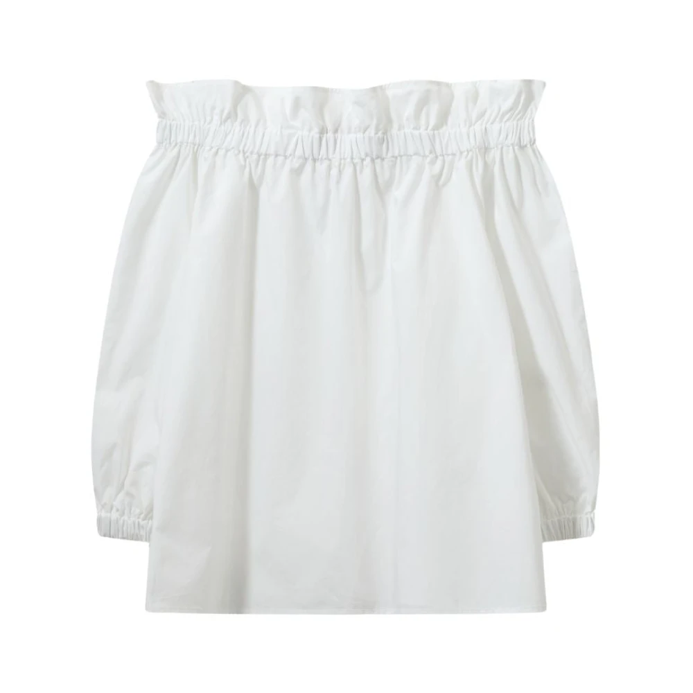 MOS MOSH Witte Off-Shoulder Rosario Blouse White Dames