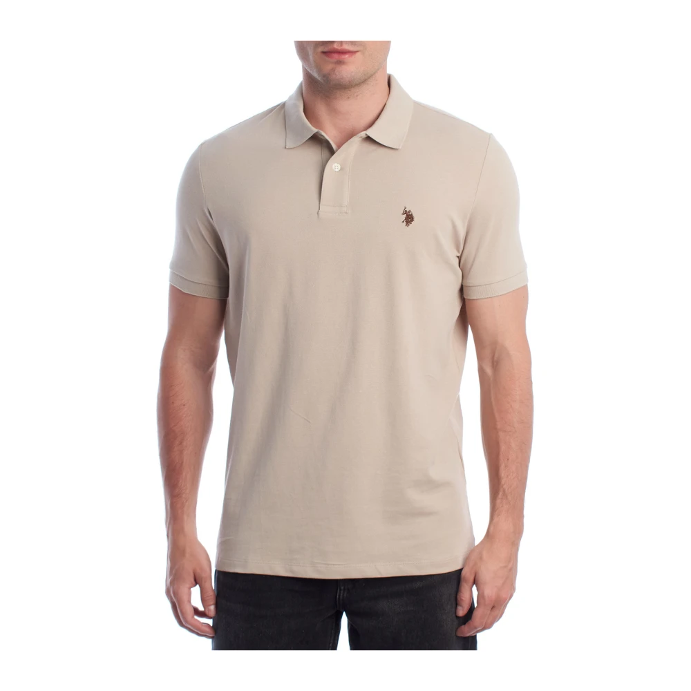 U.s. Polo Assn. Uomo Beige Top, L, New,