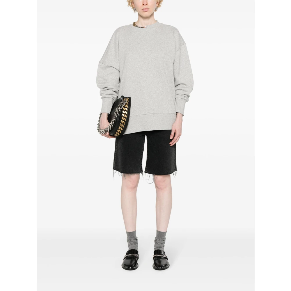 Stella Mccartney Lichtgrijze Melange Sweatshirt voor Vrouwen Gray Dames