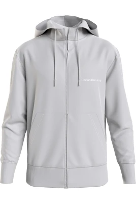 Grå Hoodie Tröja Bomull