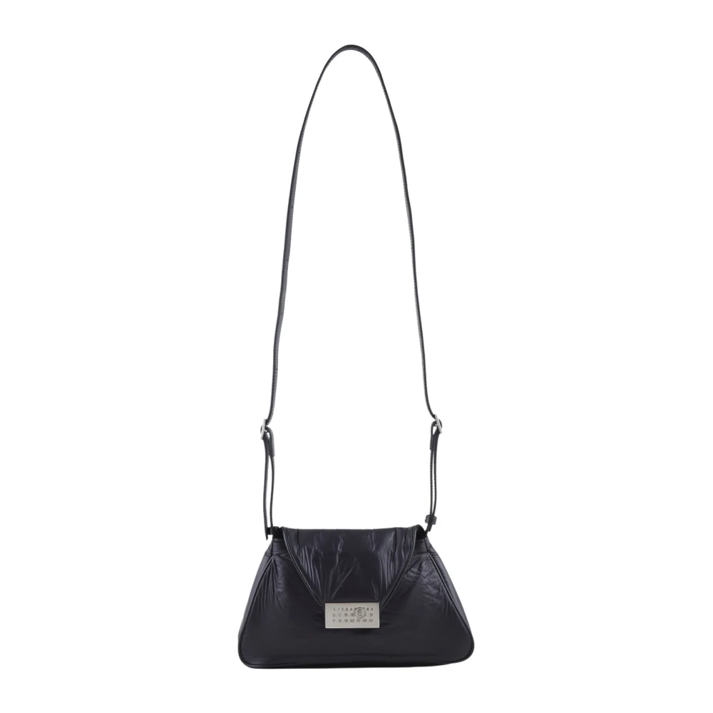 MM6 Maison Margiela Contrast Leren Tassen Black Dames