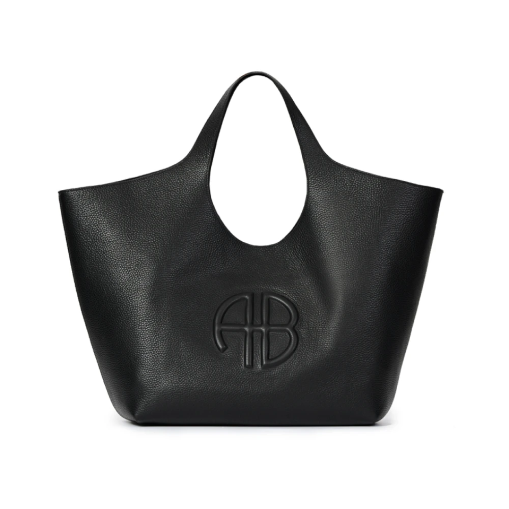 Anine Bing Lili Tote Leren Tote Tas Black Dames