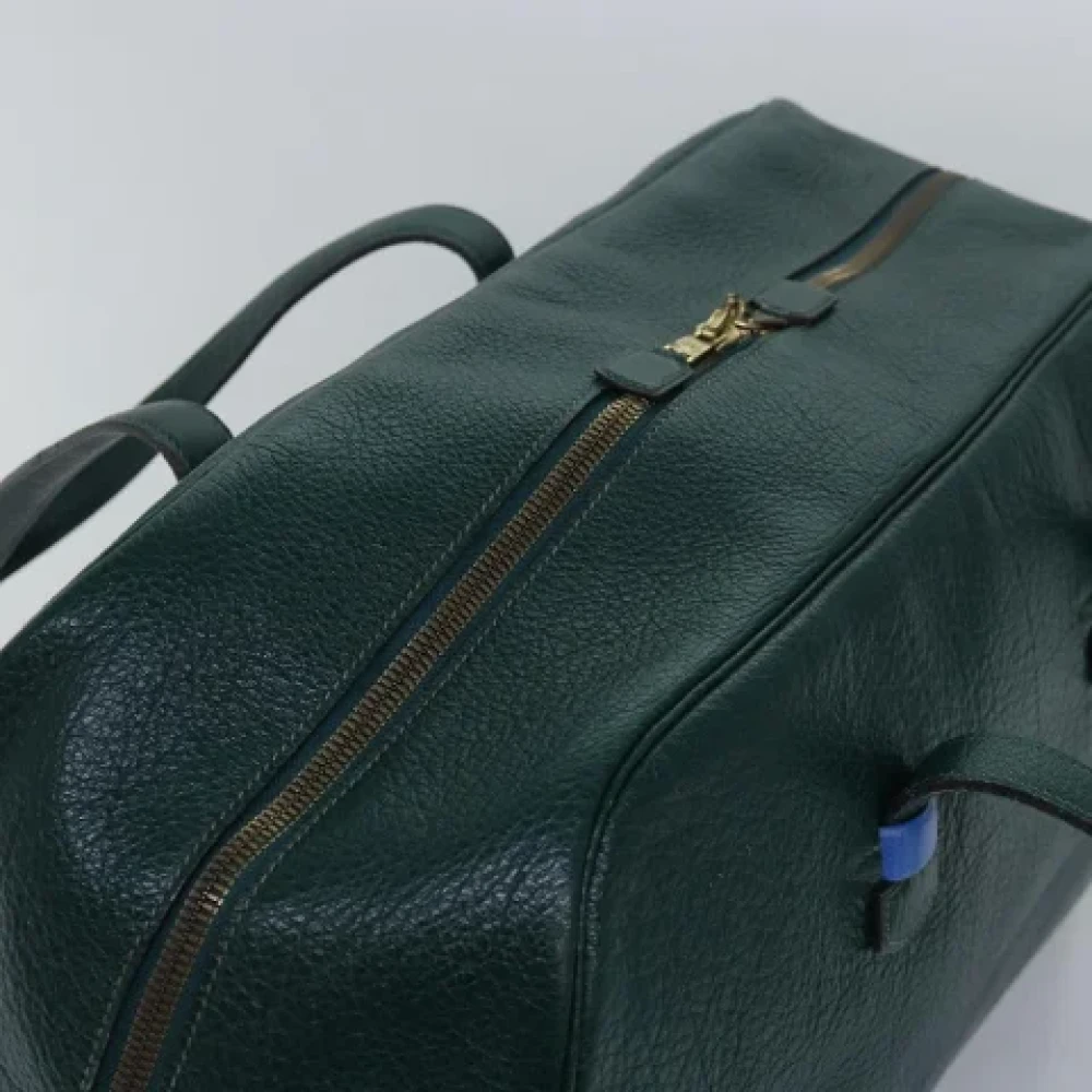 Hermès Vintage Pre-owned Leather handbags Green Dames