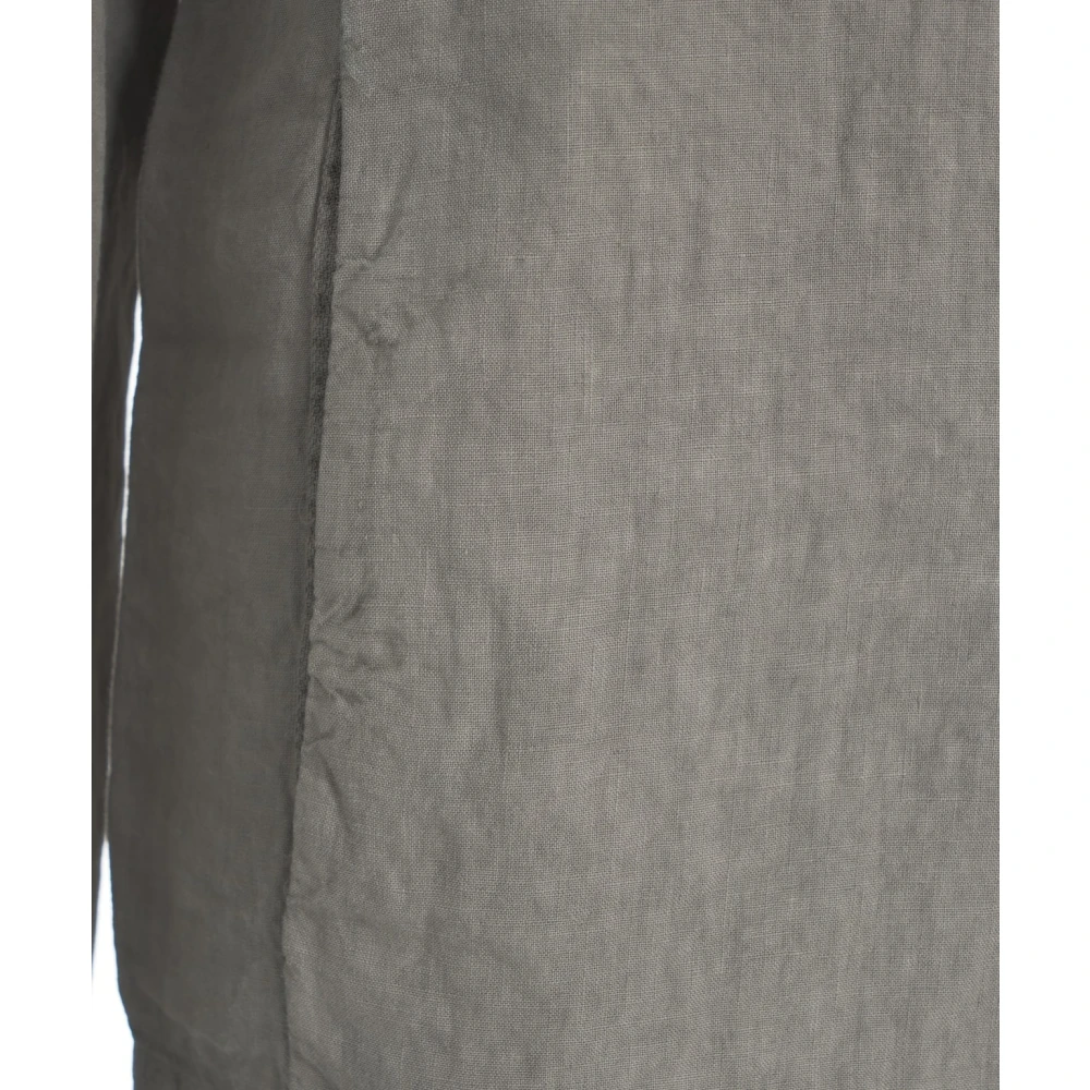 Transit Grijze Linnen Blazer Single-Breasted Elegante Stijl Gray Heren