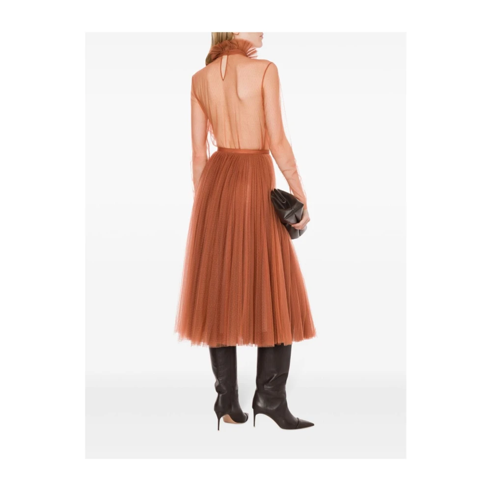 Philosophy di Lorenzo Serafini Bruine Gonna Rokken Brown Dames