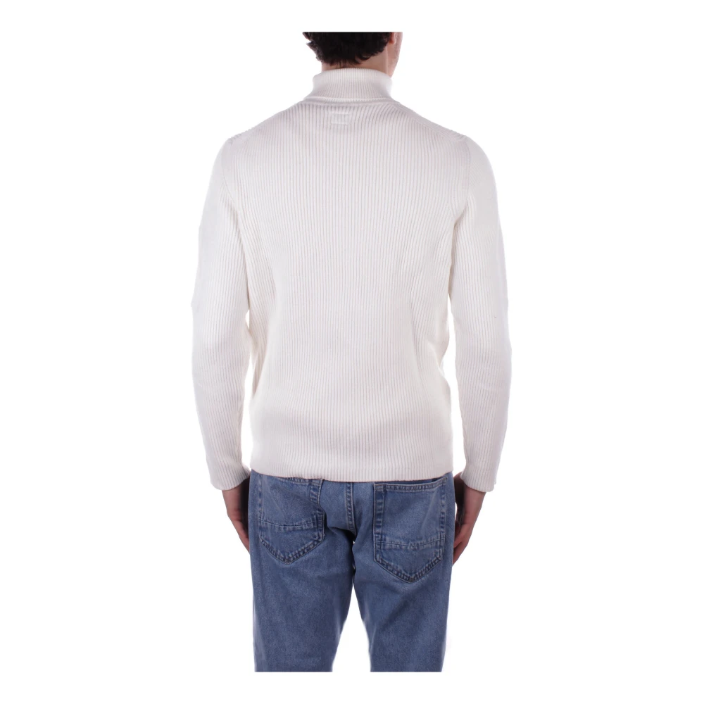 C.P. Company Hoge Hals Logo Trui White Heren