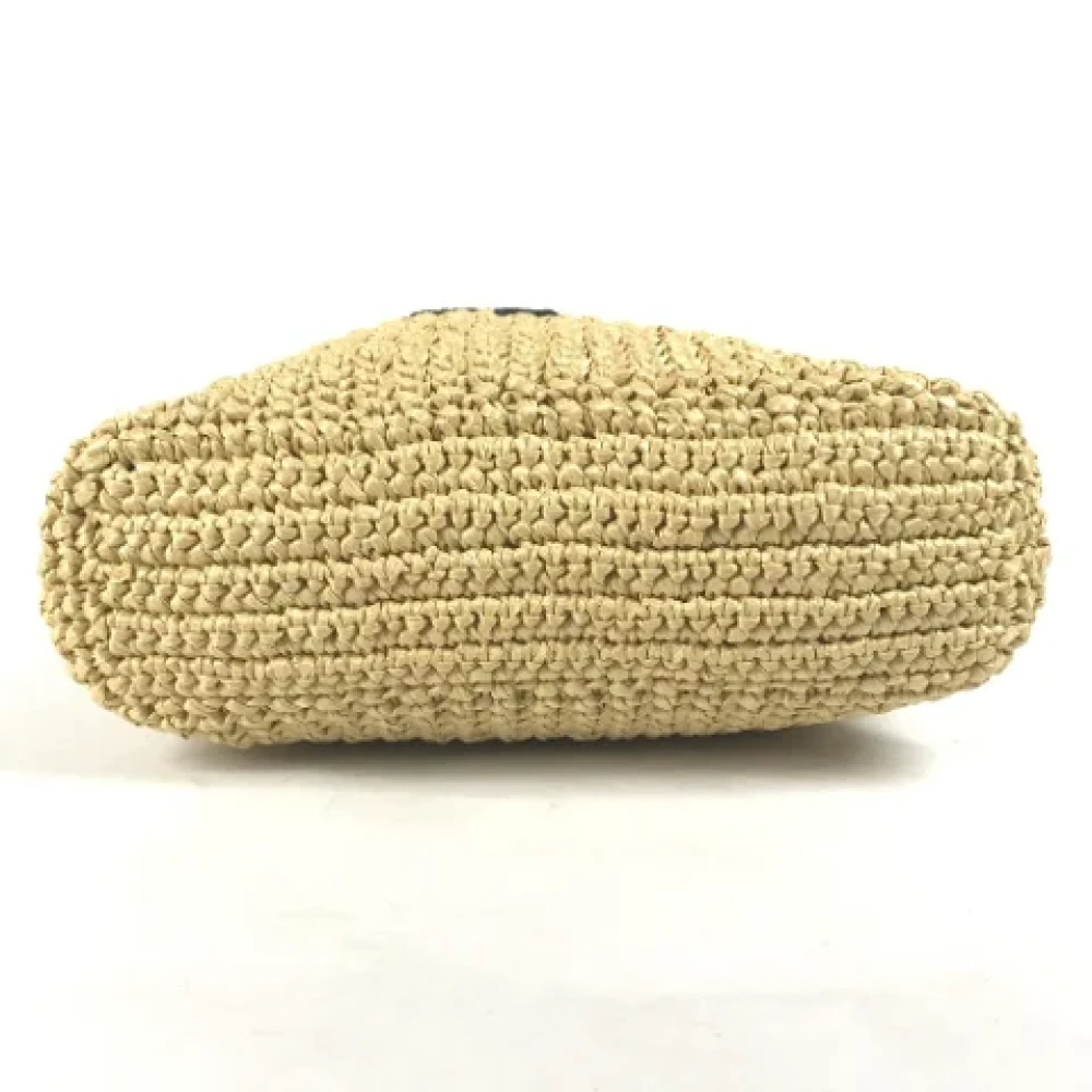 Prada Vintage Pre-owned Fabric prada-bags Beige Dames