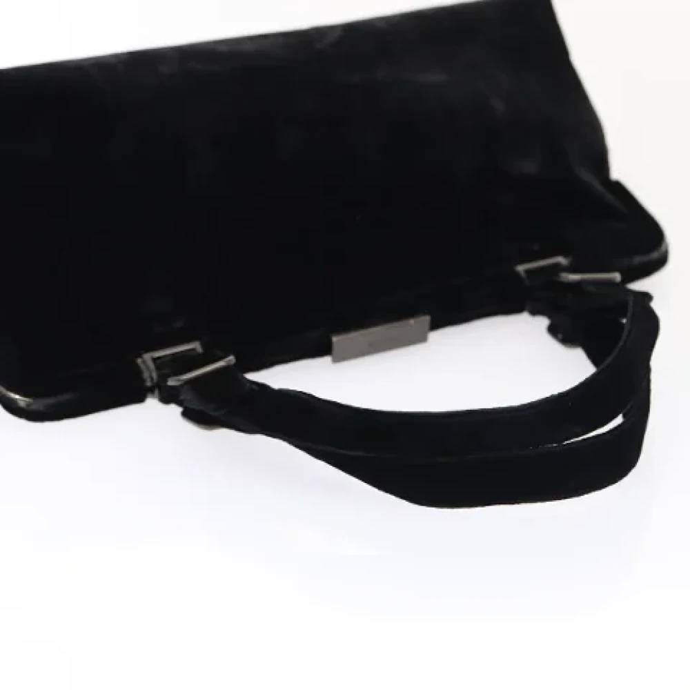 Prada Vintage Pre-owned Canvas handbags Black Dames