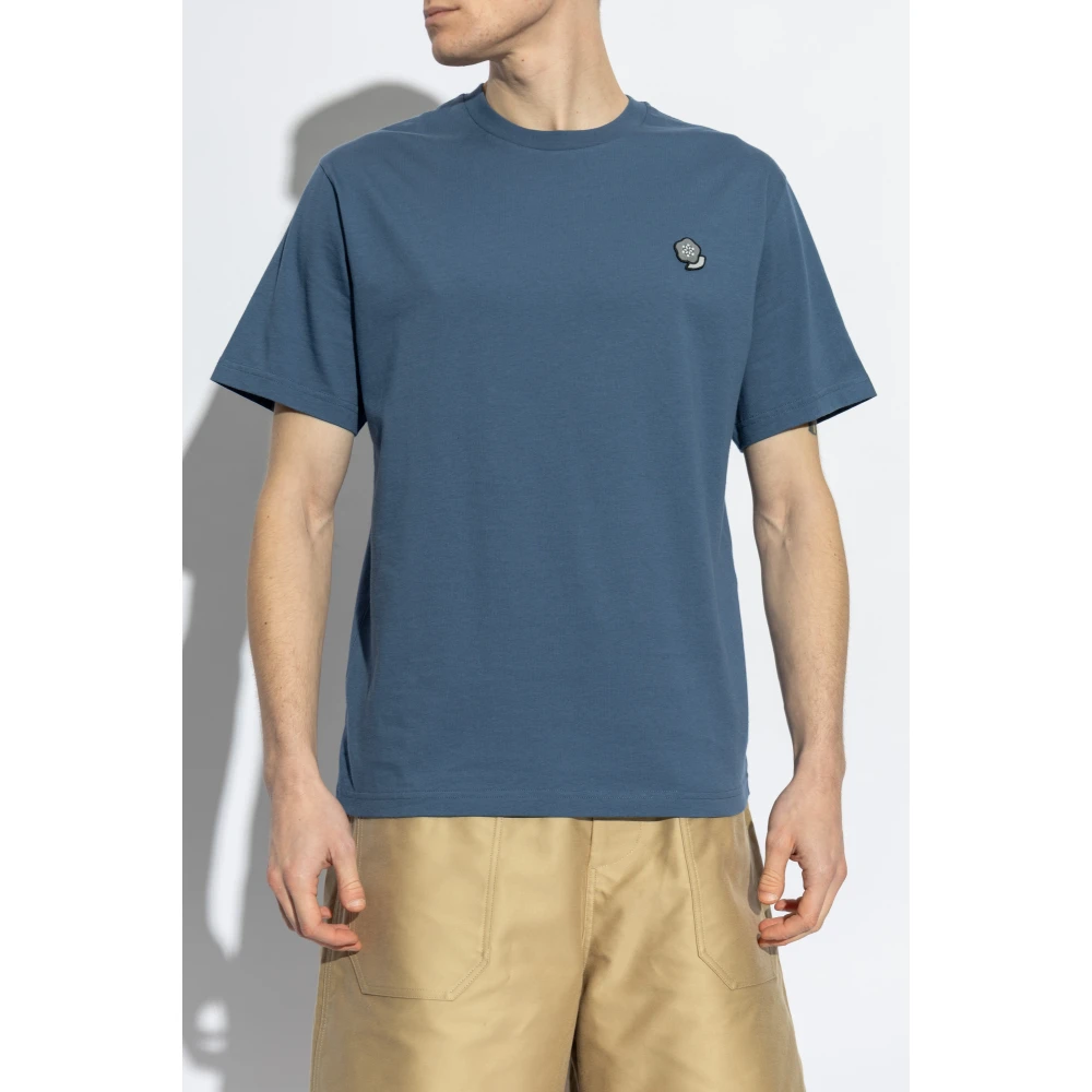 Kenzo T-shirt met patch Blue Heren