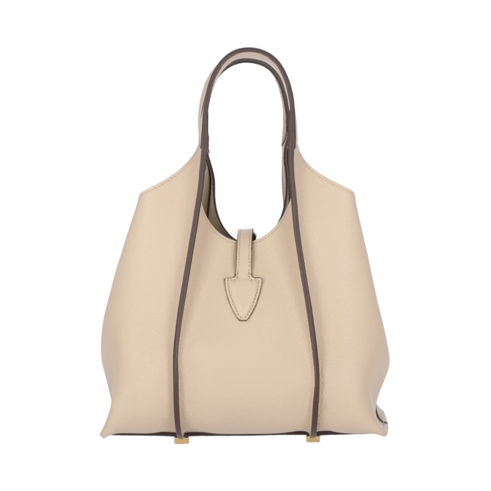 TOD'S Beige Tote Tas Beige Dames
