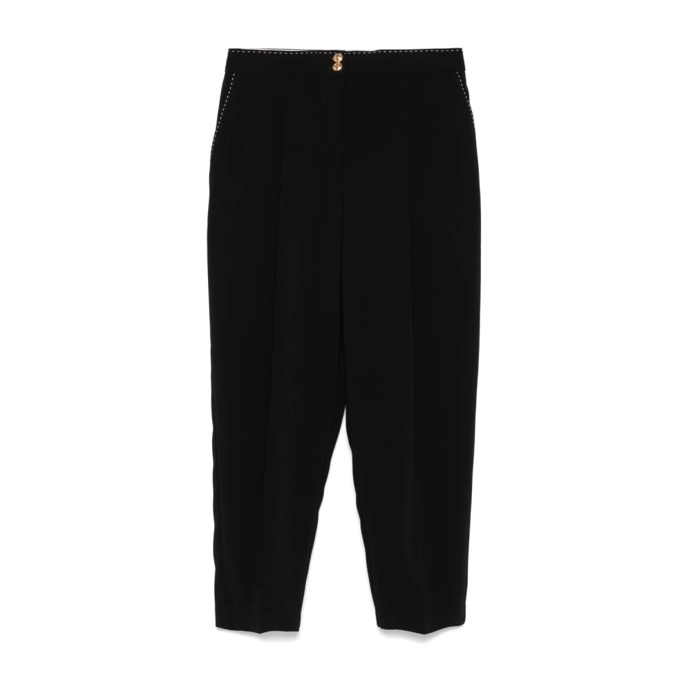 Elisabetta Franchi Zwarte Broek voor Vrouwen Black Dames