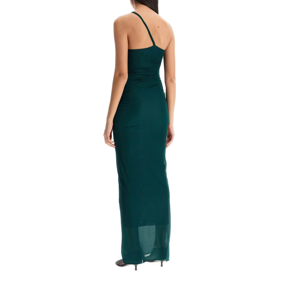 Christopher Esber Maxi Venus Jurk met Sculpturale Halslijn Green Dames