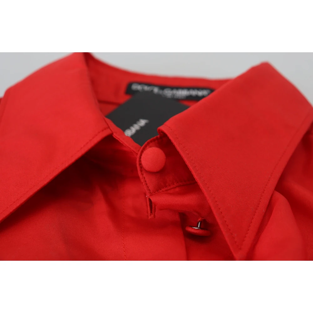 Dolce & Gabbana Luxe Rode Polo Shirt Red Dames