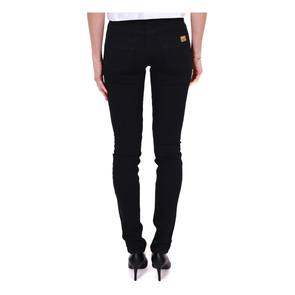 Elisabetta Franchi Zwarte Skinny Denim Stretch Jeans Black Dames