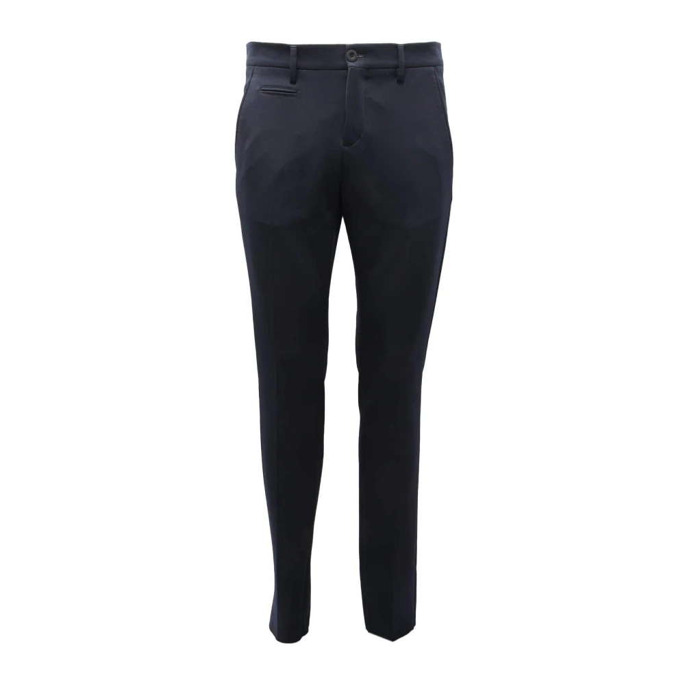 Patrizia Pepe Blå Slim Fit Stretch Byxor