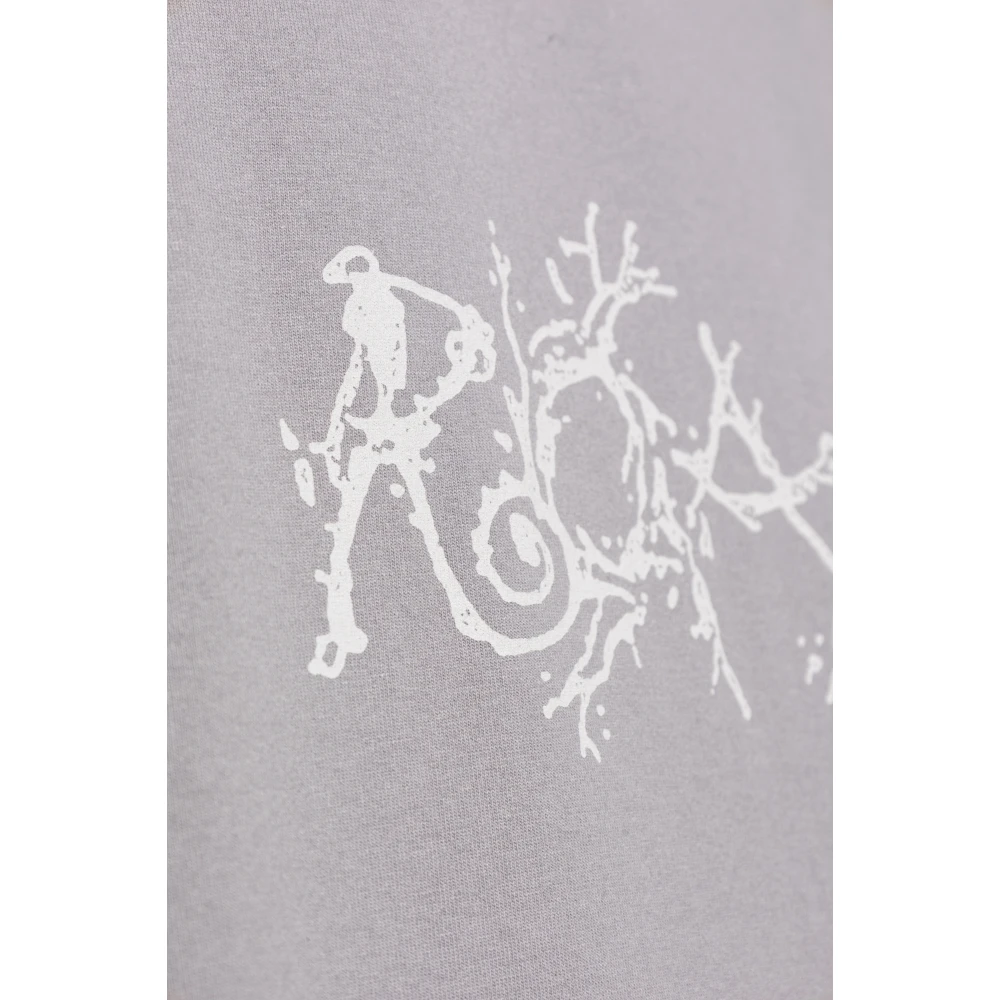ROA T-shirt met logo Gray Heren