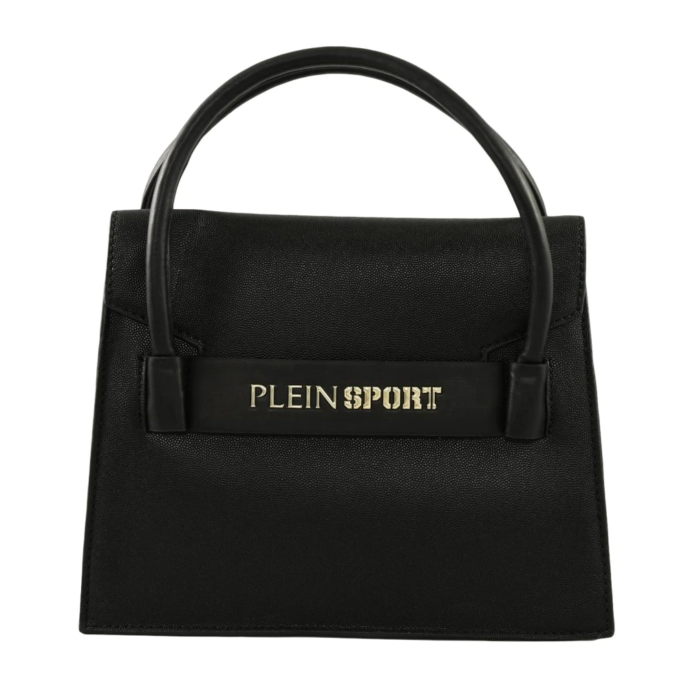 Plein Sport Stijlvolle PU-tas Black Dames