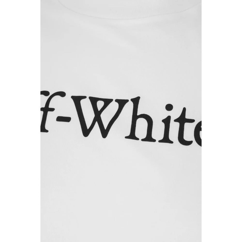 Off White Casual Katoenen T-Shirt White Dames