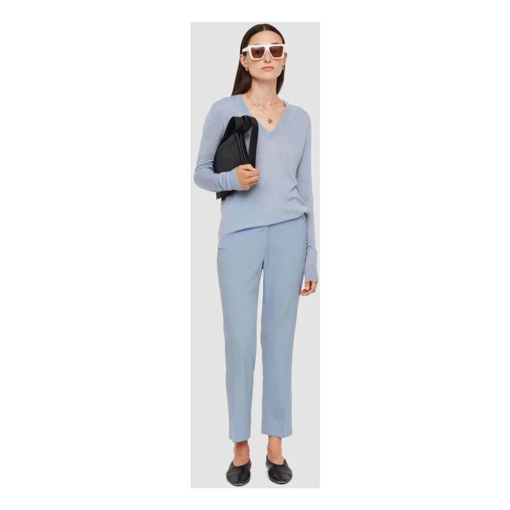 joseph V-hals Cashair Trui Vervaagde Hemel Blue Dames