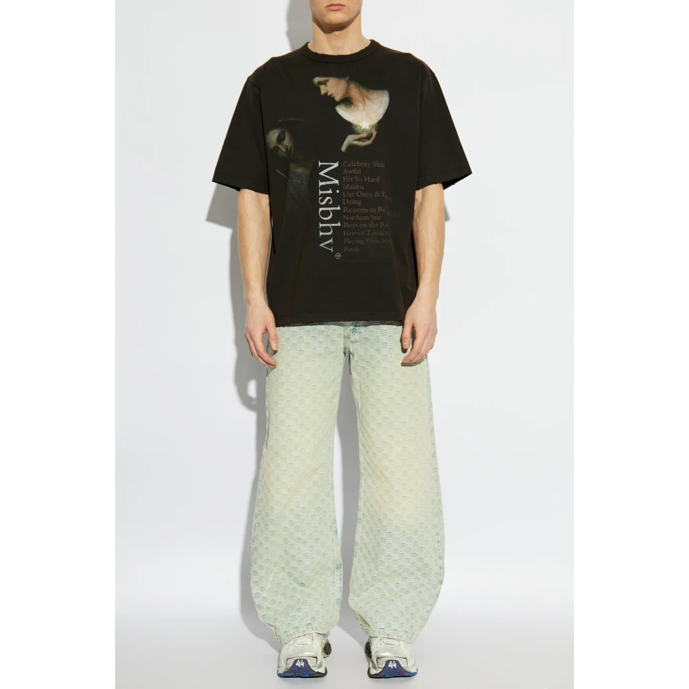 Misbhv Bedrukt T-shirt Black Heren