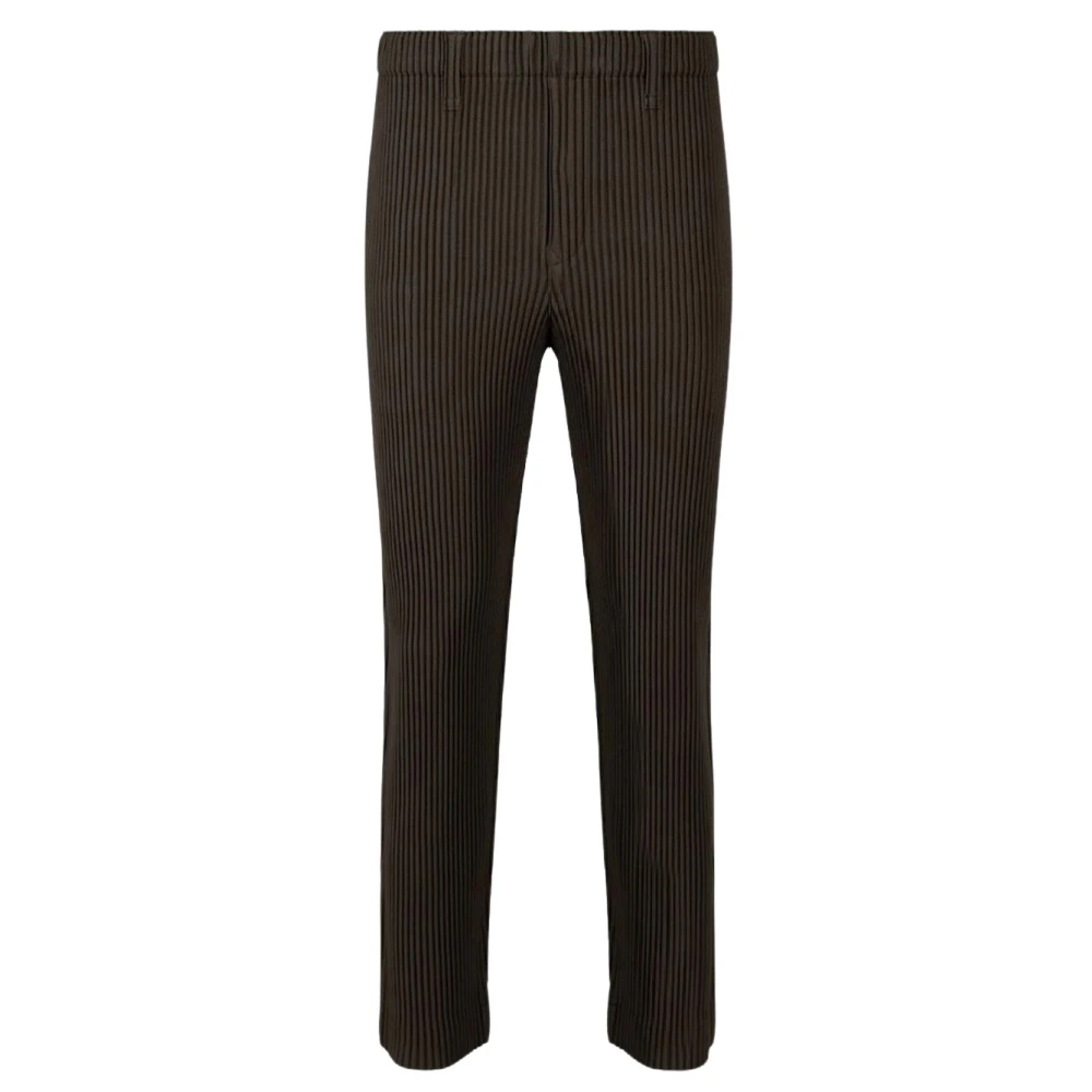 Issey Miyake Herenbroek Mode Brown Heren