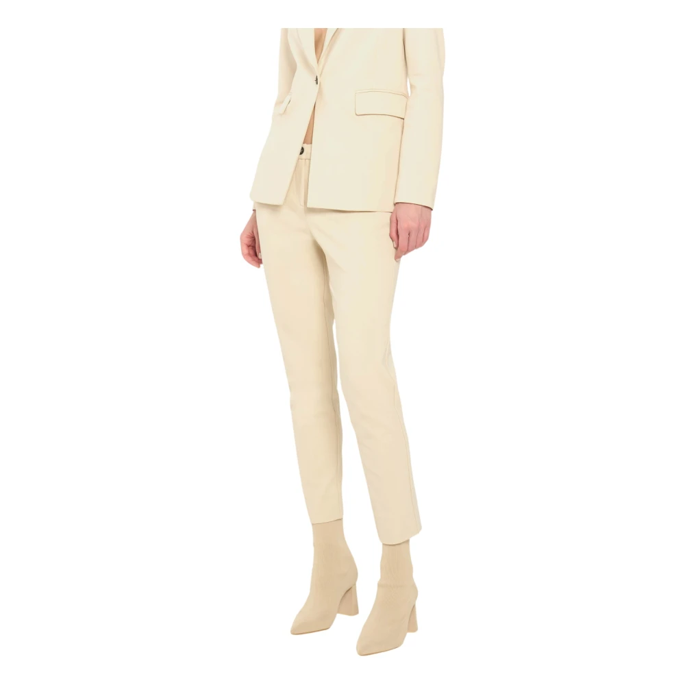 Vicario Cinque Milano Chino Broek met Zakken Beige Dames