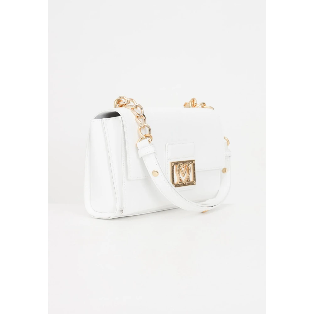 Love Moschino Saffiano Leren Portemonnee White Dames