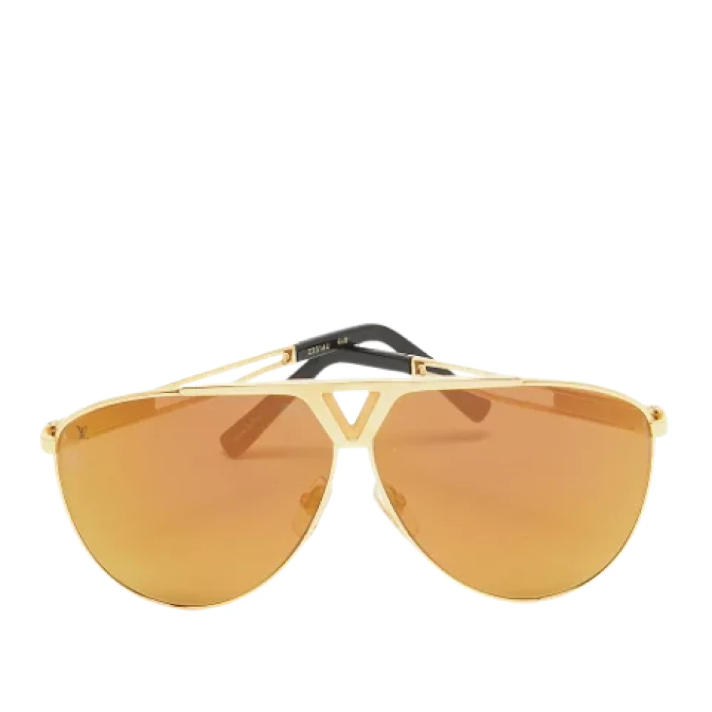 Louis Vuitton Vintage Pre-owned Acetate sunglasses Yellow Heren