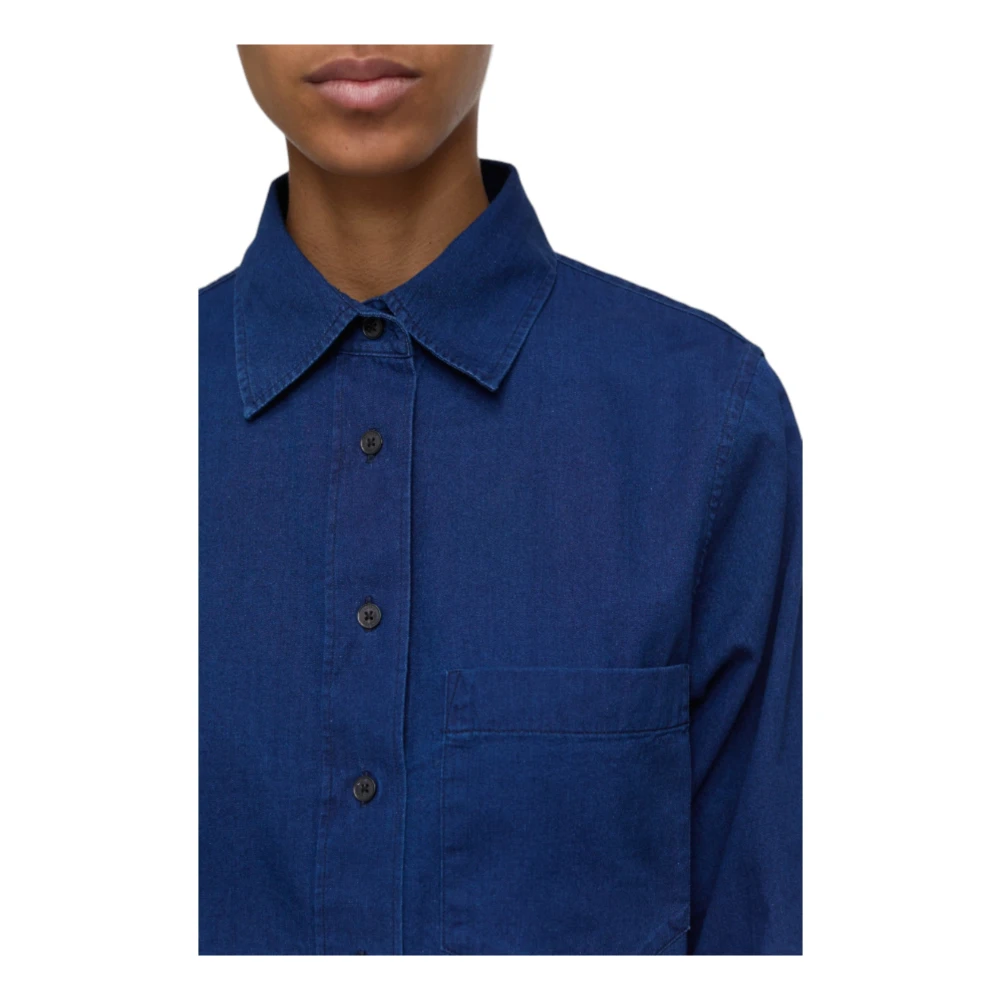 closed Denim Shirt Blauw Blue Dames