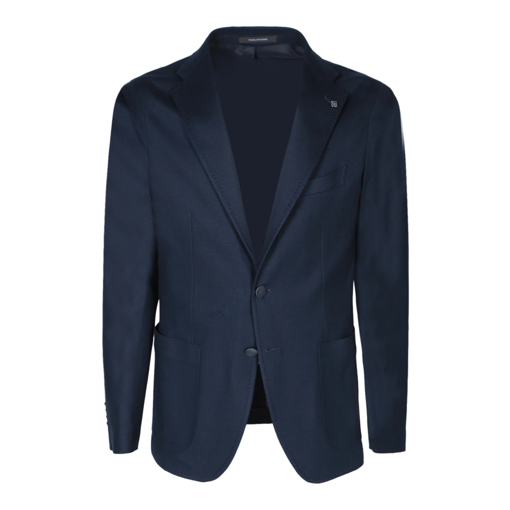 Tagliatore Herenkleding Blazer Blauw Ss24 Blue Heren