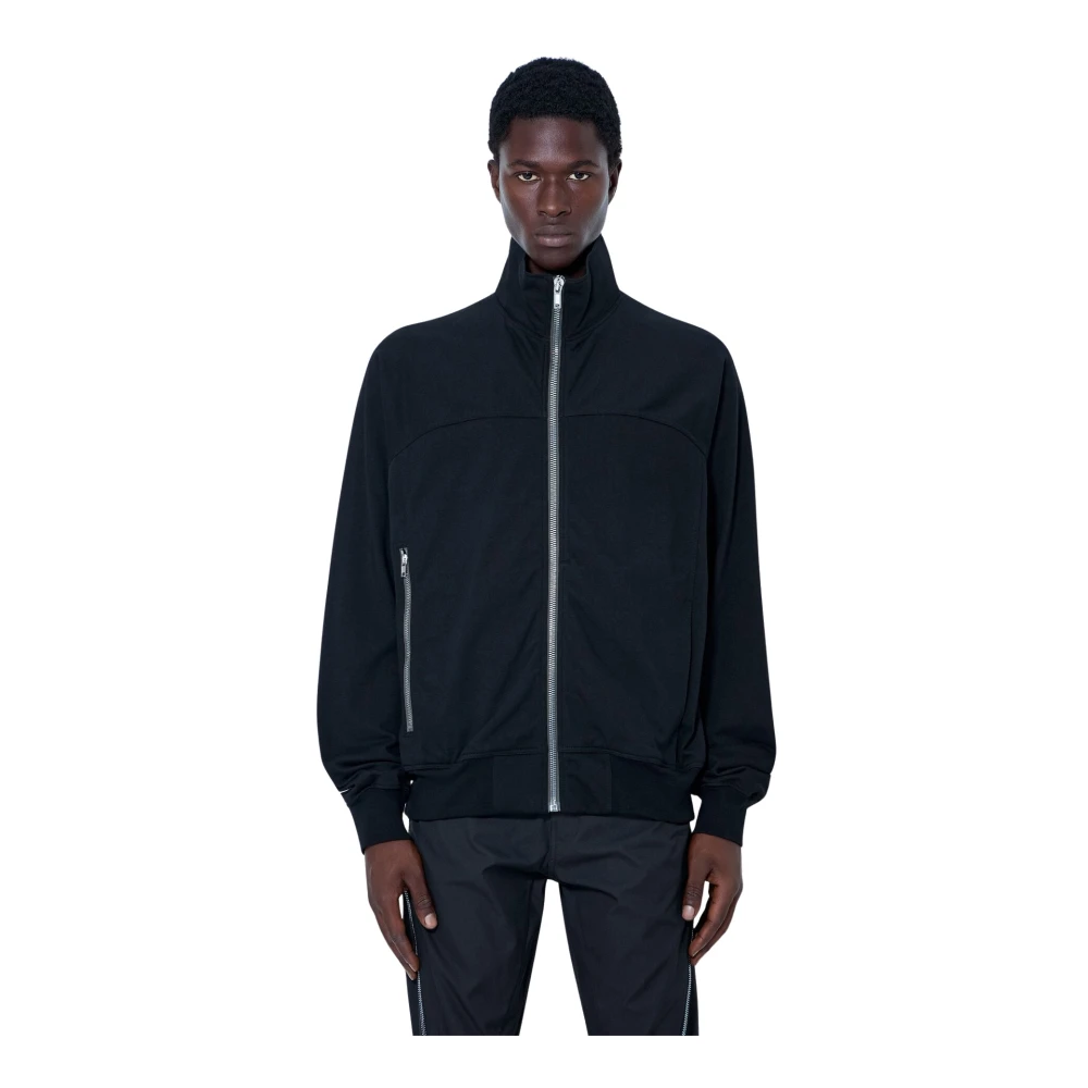 Rick Owens , Zip-Throughs, Male, Black, S, High-Neck Zip-Up Jacket